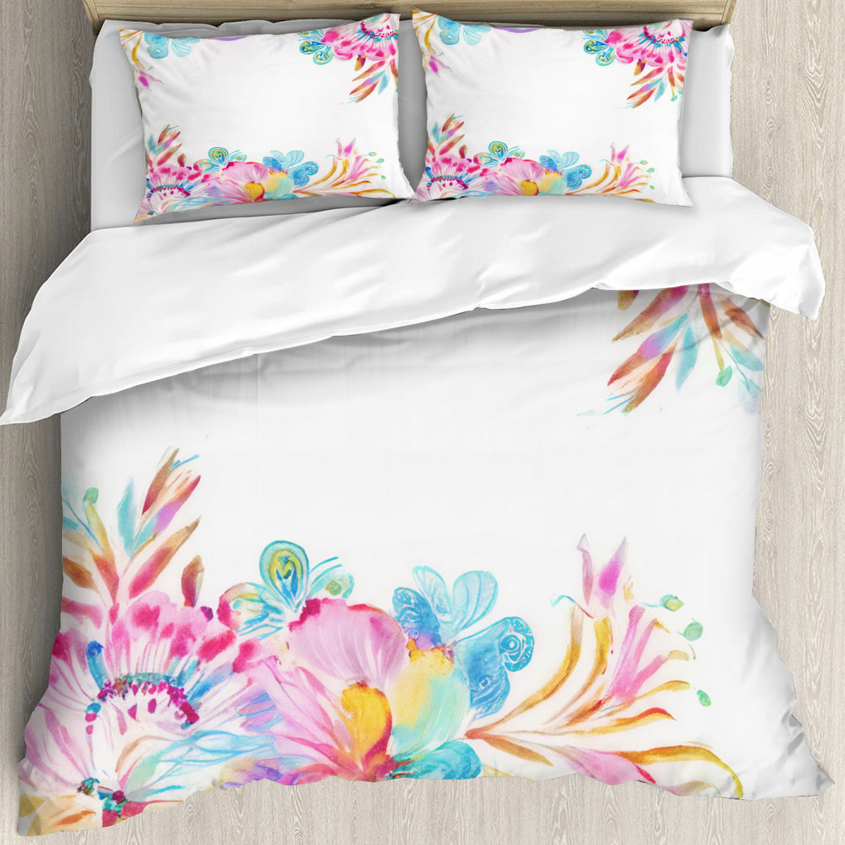 Multi Size Printed Duvet Cover Set (Double)｜Polyester - 30- Spanish Designs