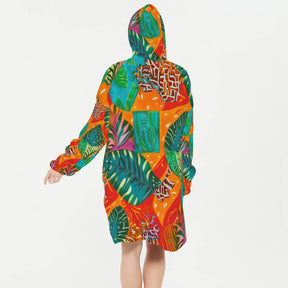 Sleeper Blanket Hoodie ｜Flannel - 14 - TROPICAL INSPIRED