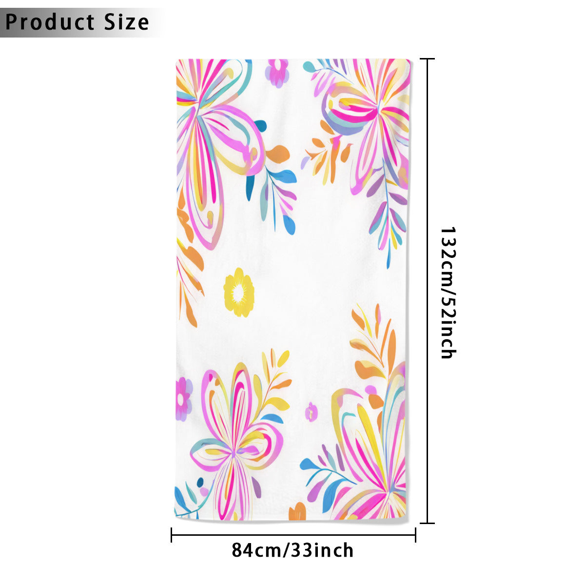 Beach towel 33×52inch｜Microfiber - 40- Spanish Designs