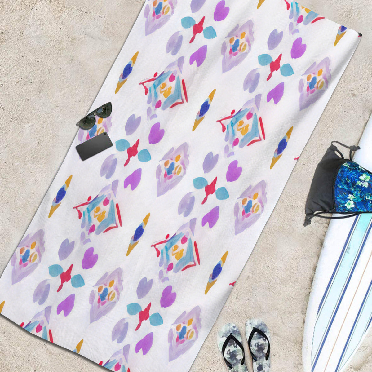 Beach towel 33×52inch｜Microfiber - 31- Spanish Designs