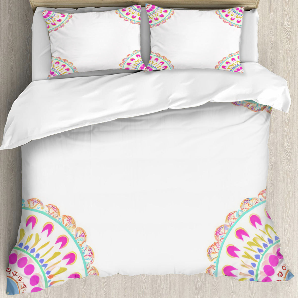 Multi Size Printed Duvet Cover Set (Double)｜Polyester - 27- Spanish Designs