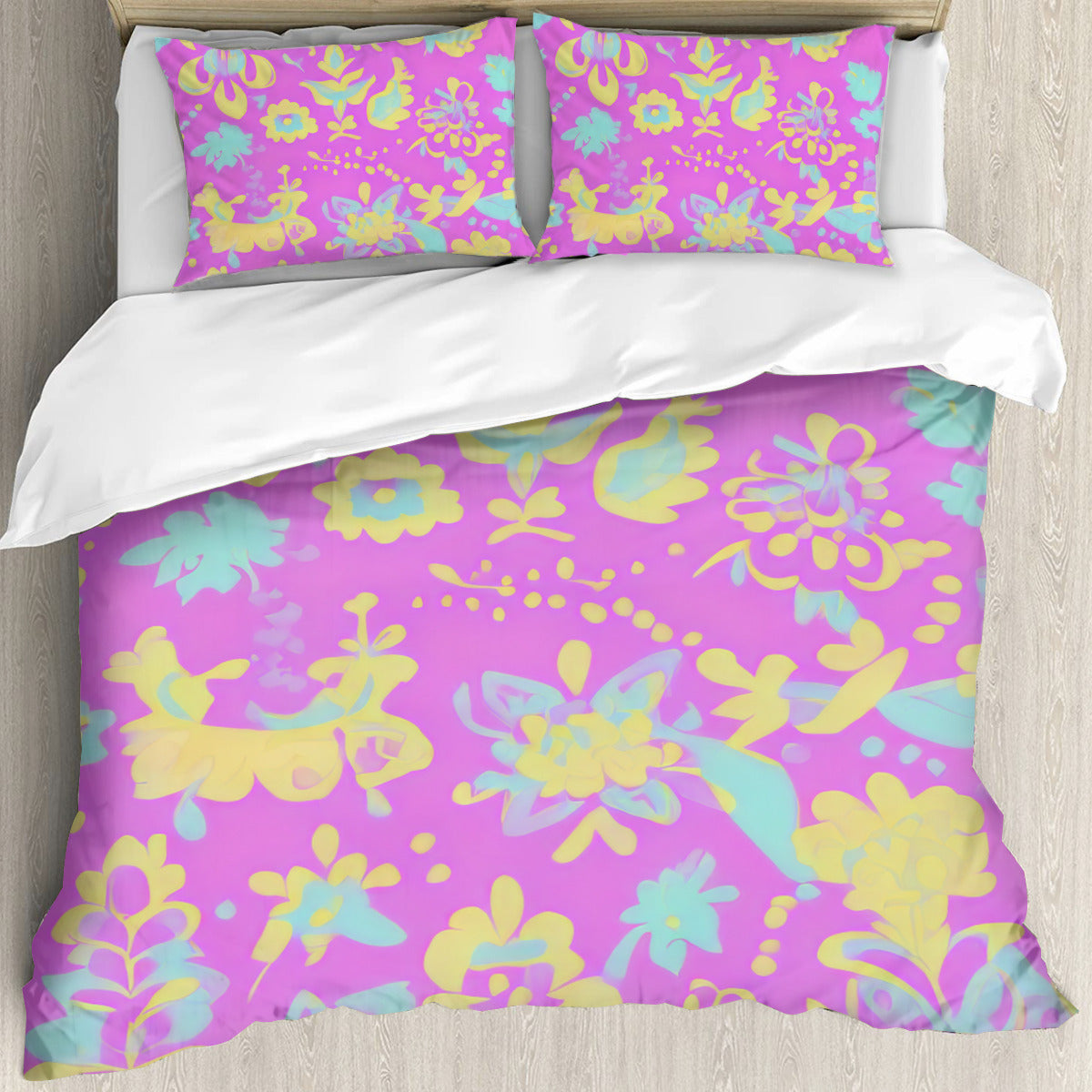 Multi Size Printed Duvet Cover Set (Double)｜Polyester - 23- Spanish Designs