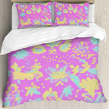 Multi Size Printed Duvet Cover Set (Double)｜Polyester - 23- Spanish Designs