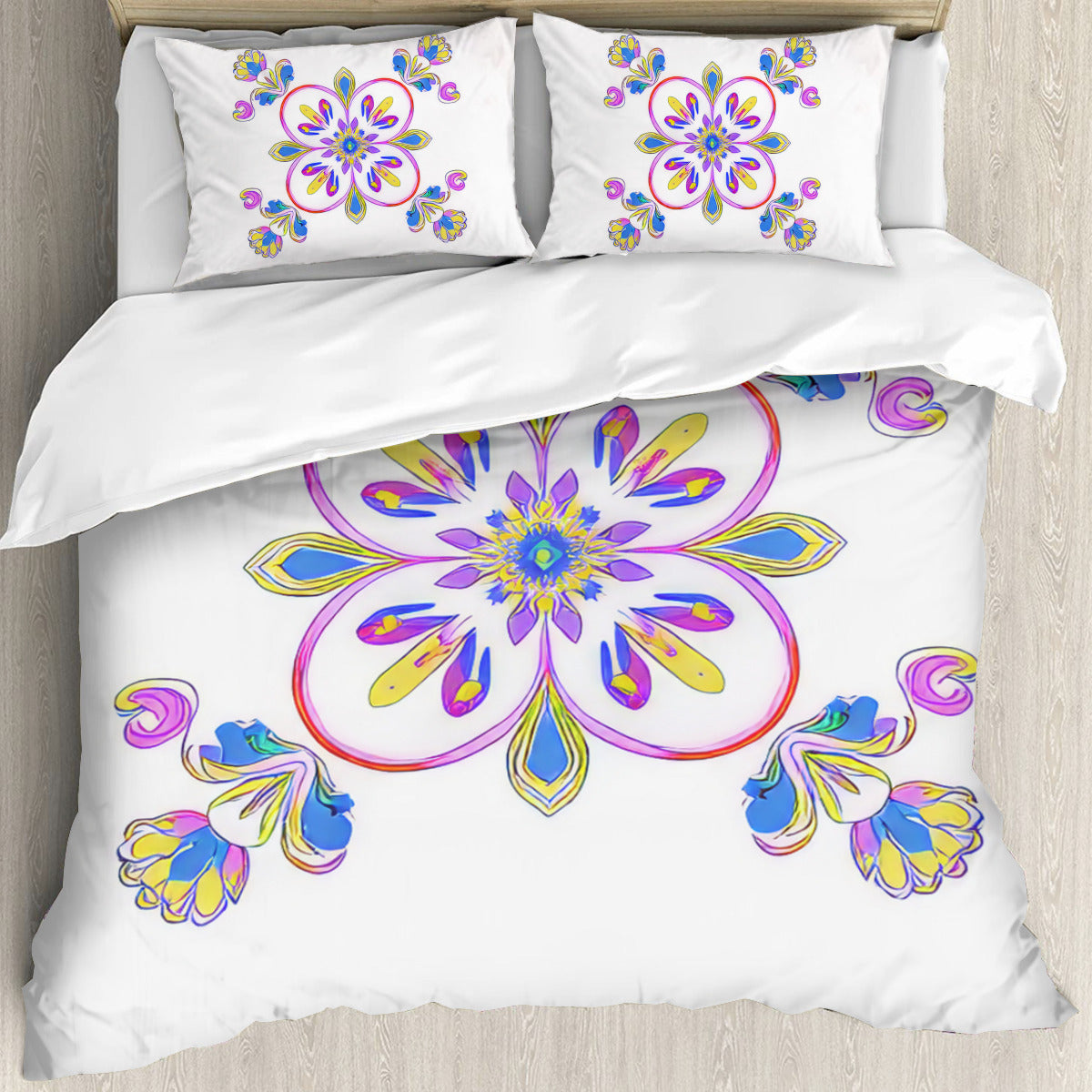 Multi Size Printed Duvet Cover Set (Double)｜Polyester - 28- Spanish Designs