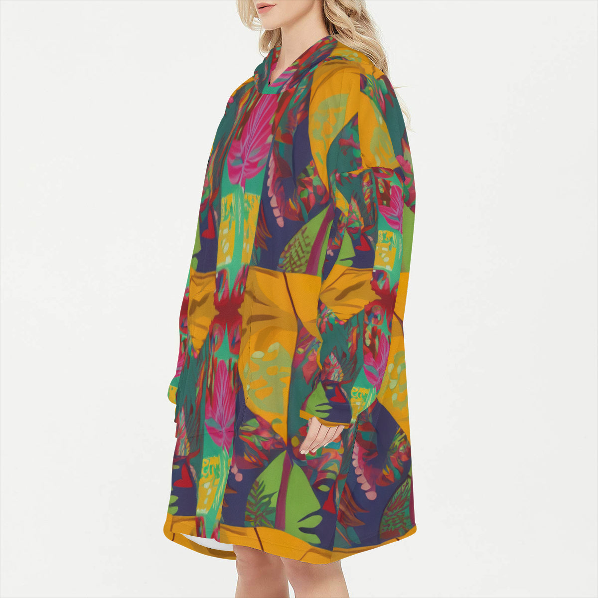 Sleeper Blanket Hoodie ｜Flannel - 13 - TROPICAL INSPIRED