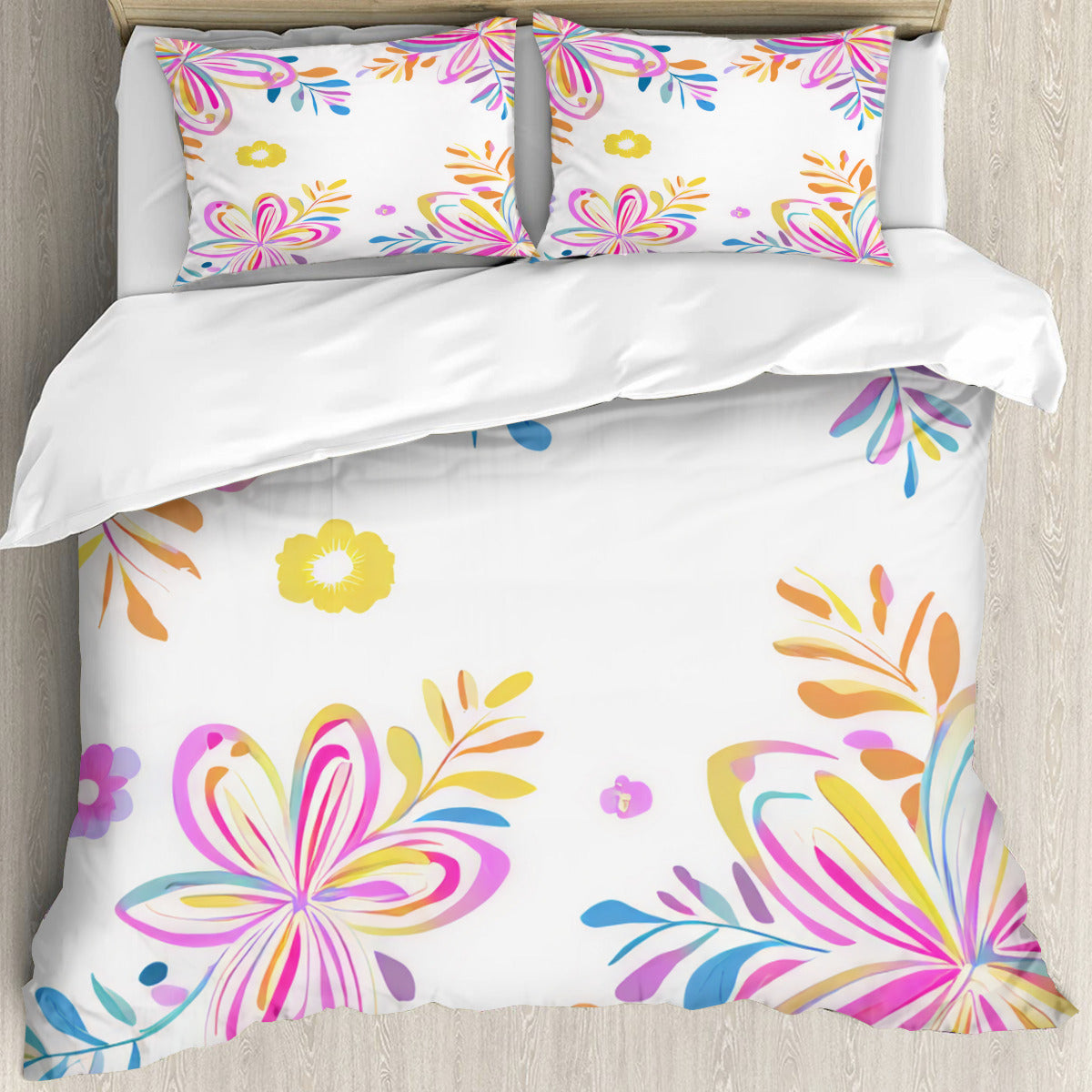 Multi Size Printed Duvet Cover Set (Double)｜Polyester - 40- Spanish Designs