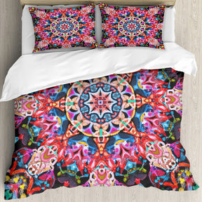 Multi Size Printed Duvet Cover Set (Double)｜Polyester - 8 - COLORFUL MANDALA