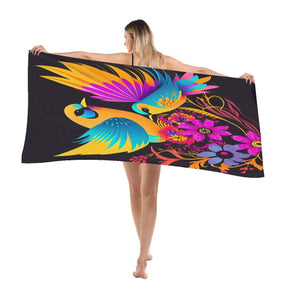 Beach towel 33×52inch｜Microfiber - 20 - Abstract Birds