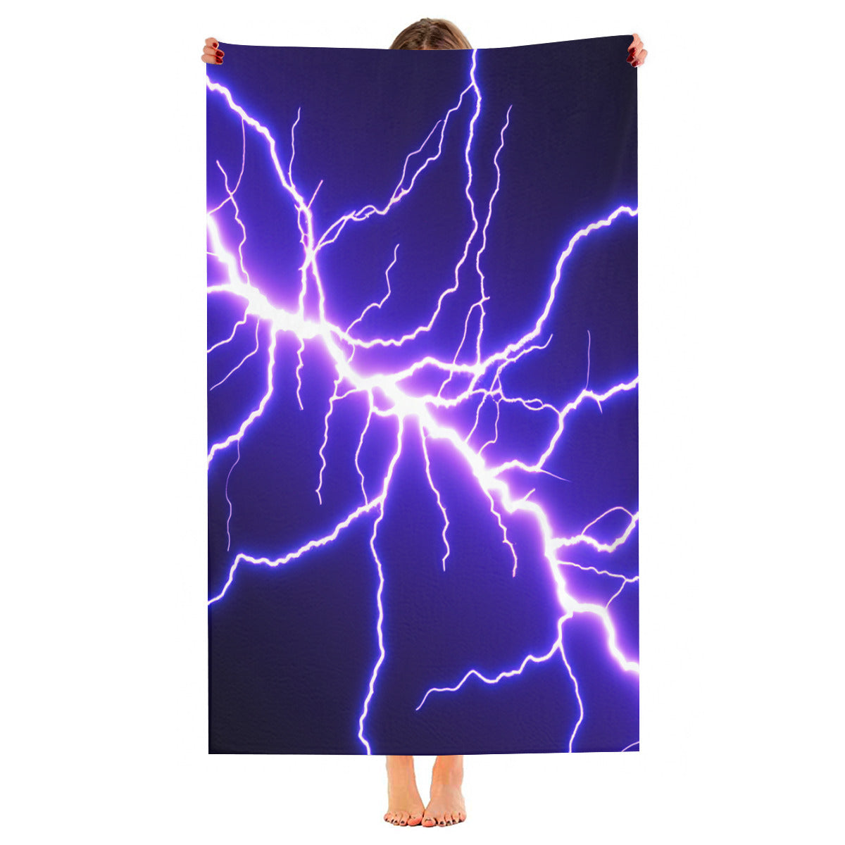 Beach towel 33×52inch｜Microfiber - 1 - Lightning