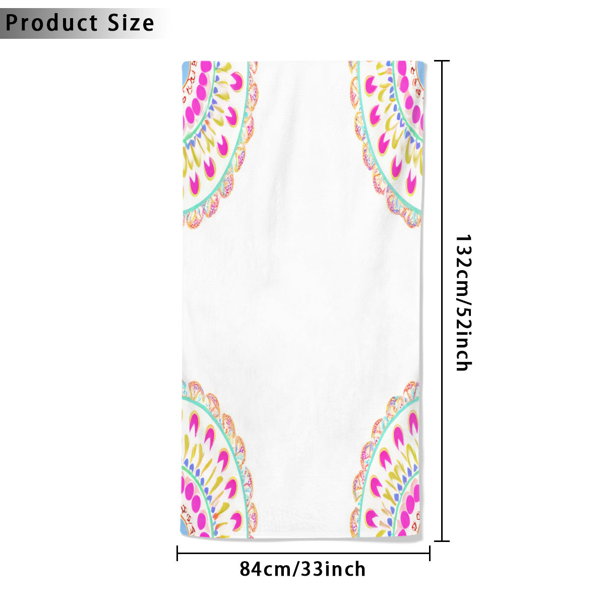 Beach towel 33×52inch｜Microfiber - 27- Spanish Designs