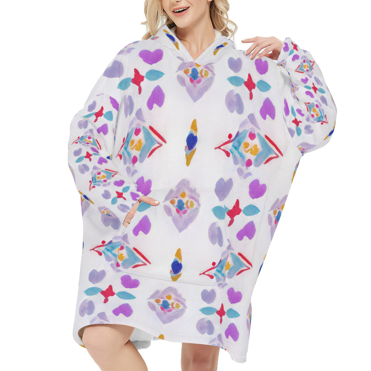 Sleeper Blanket Hoodie ｜Flannel - 31- Spanish Designs