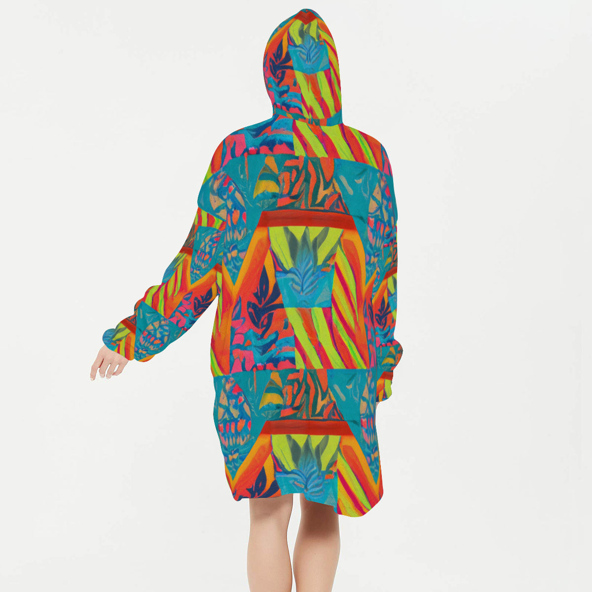 Sleeper Blanket Hoodie ｜Flannel - 15 - TROPICAL INSPIRED