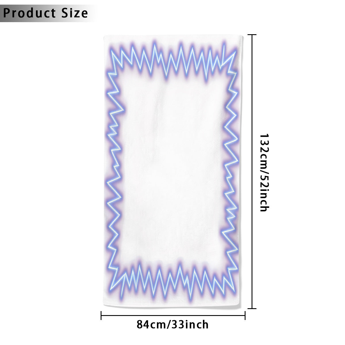 Beach towel 33×52inch｜Microfiber - 8 - Lightning Pattern