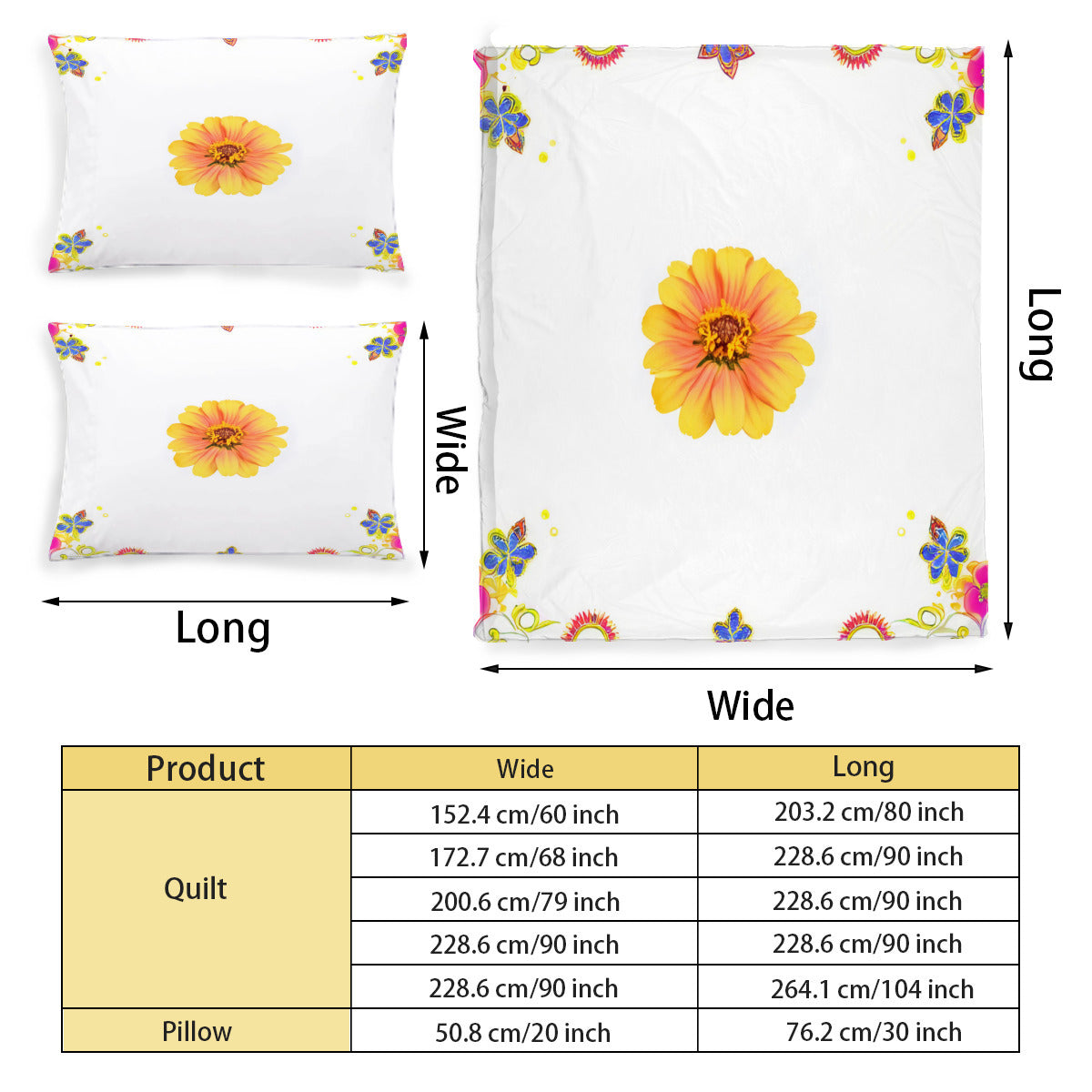 Multi Size Printed Duvet Cover Set (Double)｜Polyester - 48- Spanish Designs