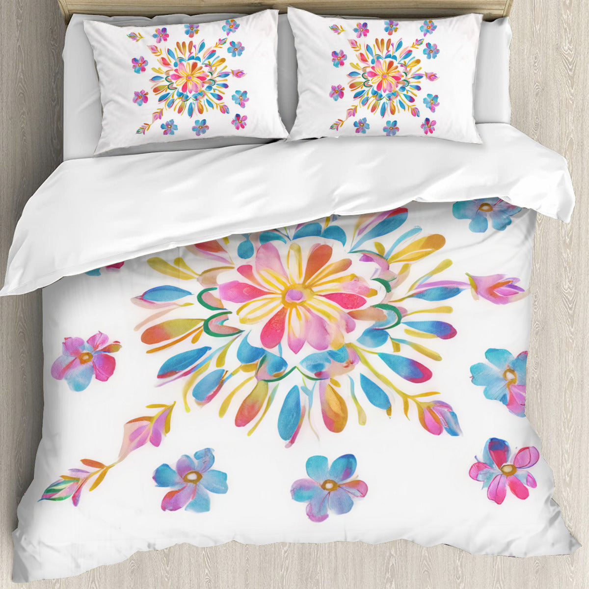 Multi Size Printed Duvet Cover Set (Double)｜Polyester - 32- Spanish Designs