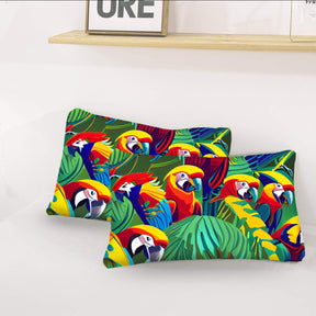 Multi Size Printed Duvet Cover Set (Double)｜Polyester - 27 - Abstract Birds