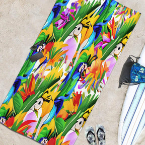 Beach towel 33×52inch｜Microfiber - 8 - Abstract Birds