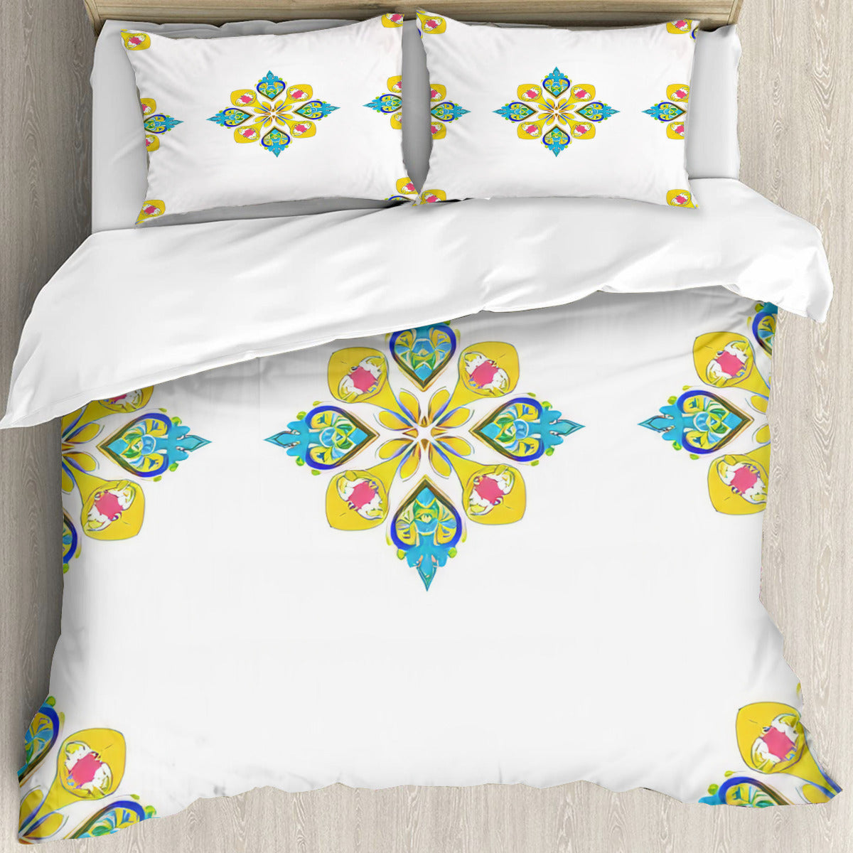 Multi Size Printed Duvet Cover Set (Double)｜Polyester - 44- Spanish Designs