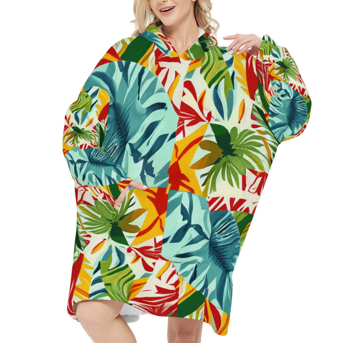 Sleeper Blanket Hoodie ｜Flannel - 11 - TROPICAL INSPIRED