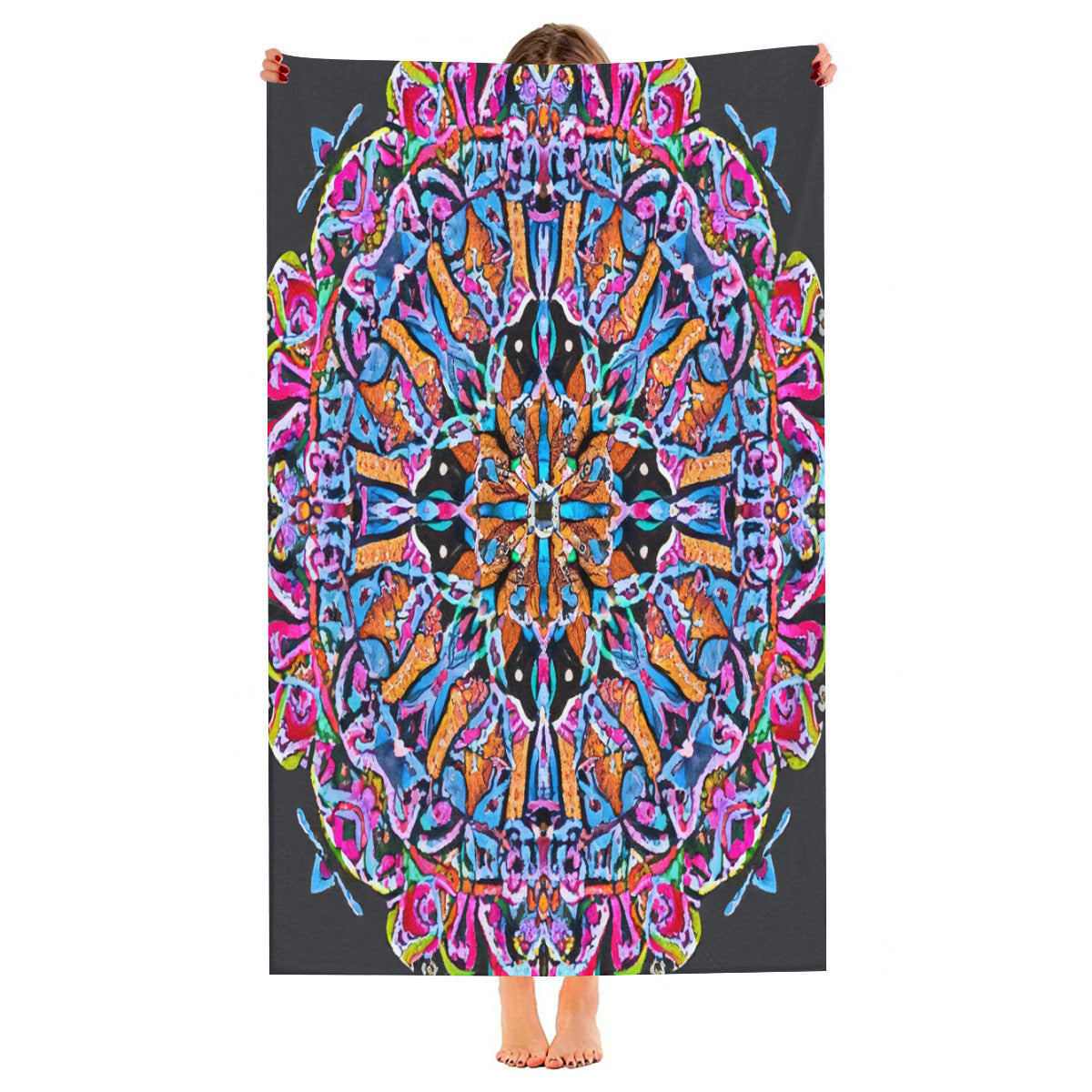 Beach towel 33×52inch｜Microfiber - 2 - COLORFUL MANDALA