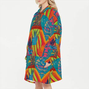 Sleeper Blanket Hoodie ｜Flannel - 15 - TROPICAL INSPIRED