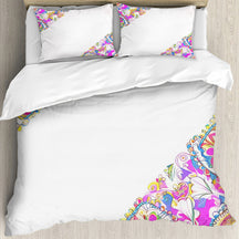 Multi Size Printed Duvet Cover Set (Double)｜Polyester - 26- Spanish Designs