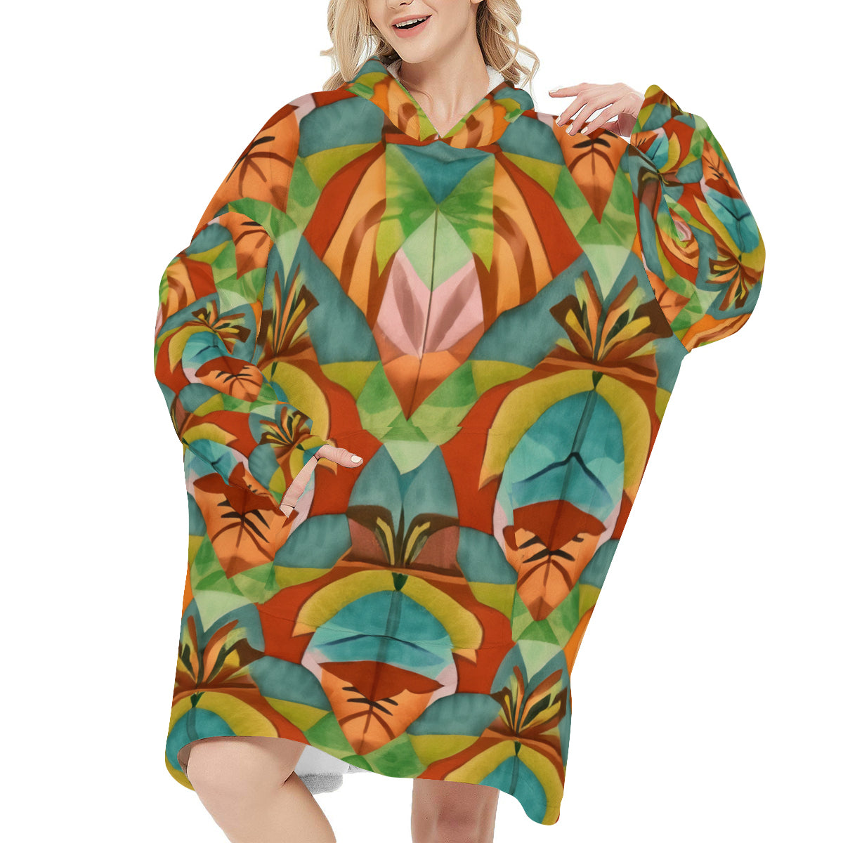 Sleeper Blanket Hoodie ｜Flannel - 29 - TROPICAL INSPIRED