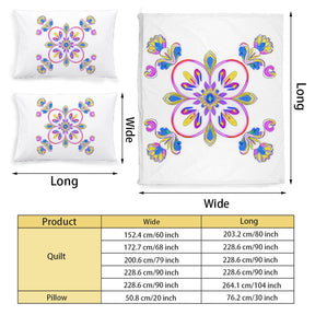 Multi Size Printed Duvet Cover Set (Double)｜Polyester - 28- Spanish Designs