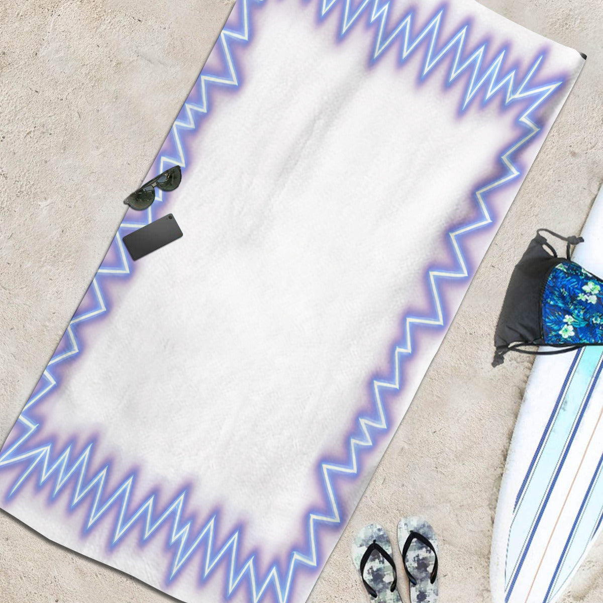 Beach towel 33×52inch｜Microfiber - 8 - Lightning Pattern