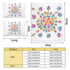 Multi Size Printed Duvet Cover Set (Double)｜Polyester - 32- Spanish Designs