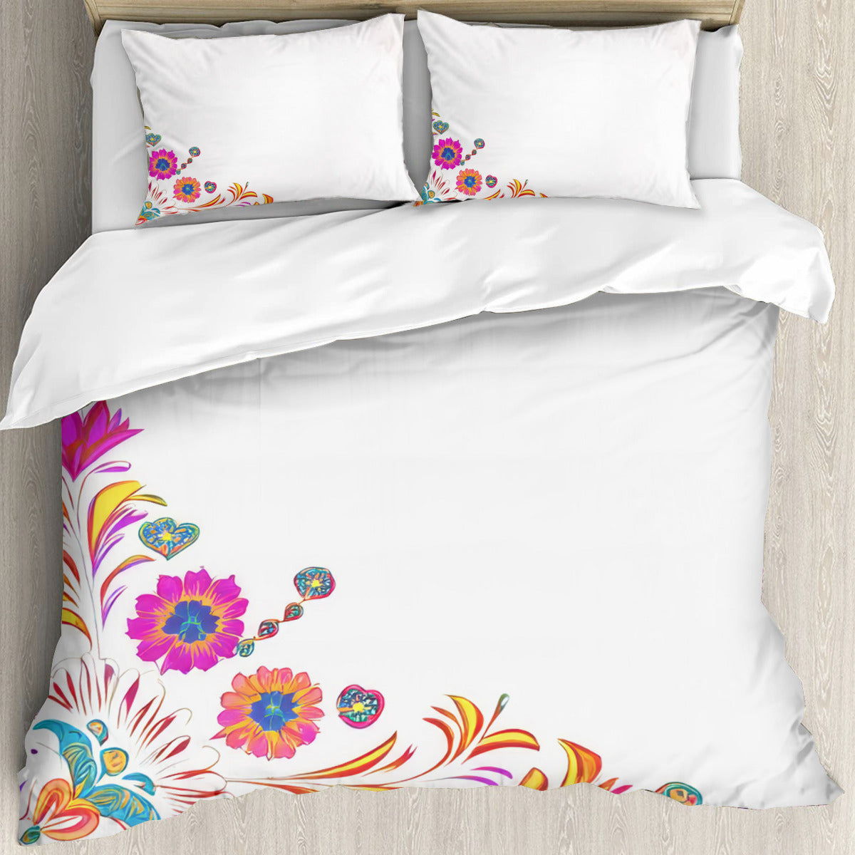 Multi Size Printed Duvet Cover Set (Double)｜Polyester - 10 - Spanish Designs