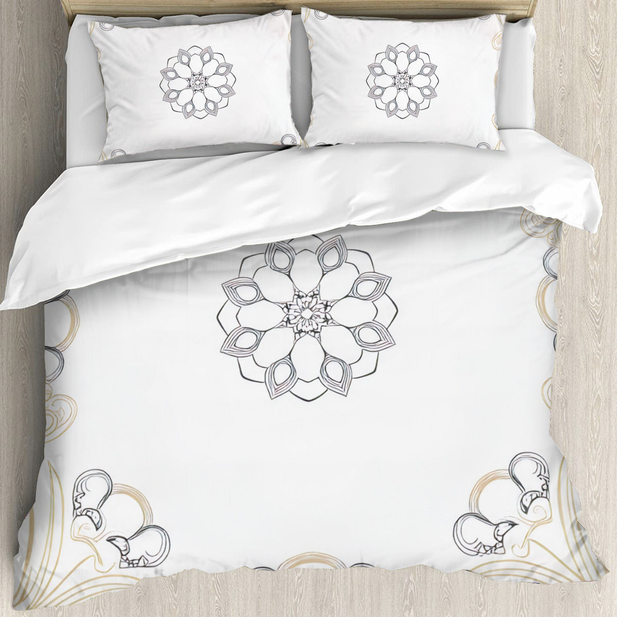 Multi Size Printed Duvet Cover Set (Double)｜Polyester - 15 - Luxx Mandala