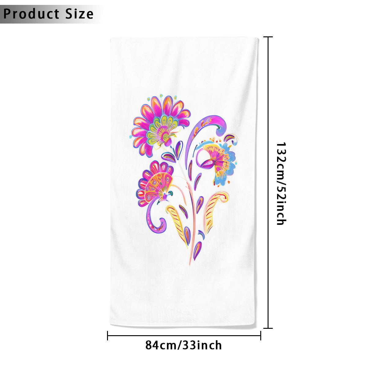 Beach towel 33×52inch｜Microfiber - 42- Spanish Designs