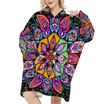 Sleeper Blanket Hoodie ｜Flannel - 1 - COLORFUL MANDALA