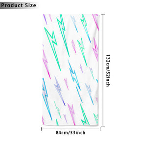 Beach towel 33×52inch｜Microfiber - 25 - Lightning Pattern