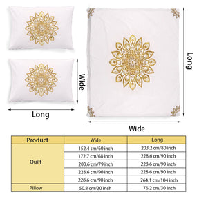 Multi Size Printed Duvet Cover Set (Double)｜Polyester - 19 - Luxx Mandala