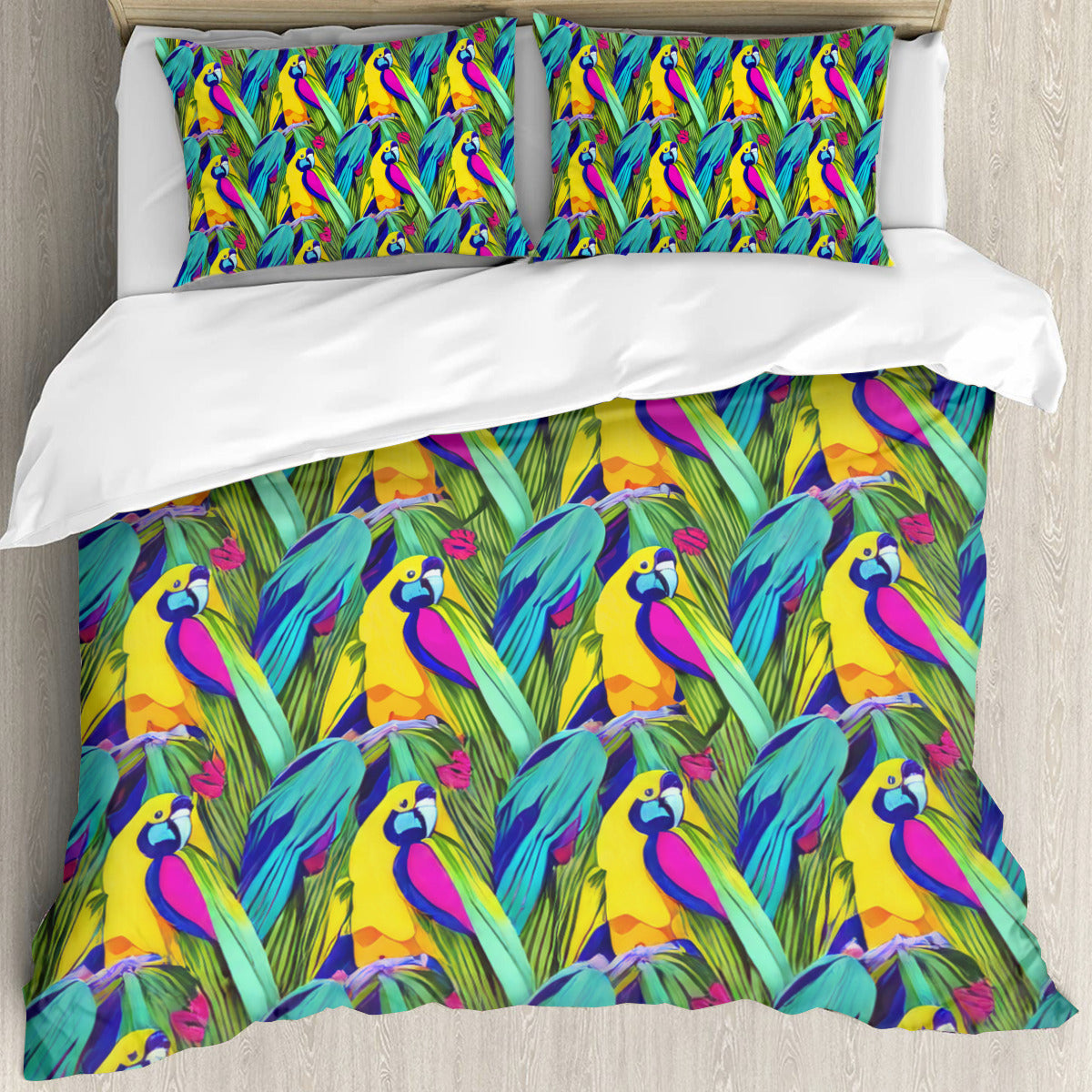 Multi Size Printed Duvet Cover Set (Double)｜Polyester - 29 - Abstract Birds