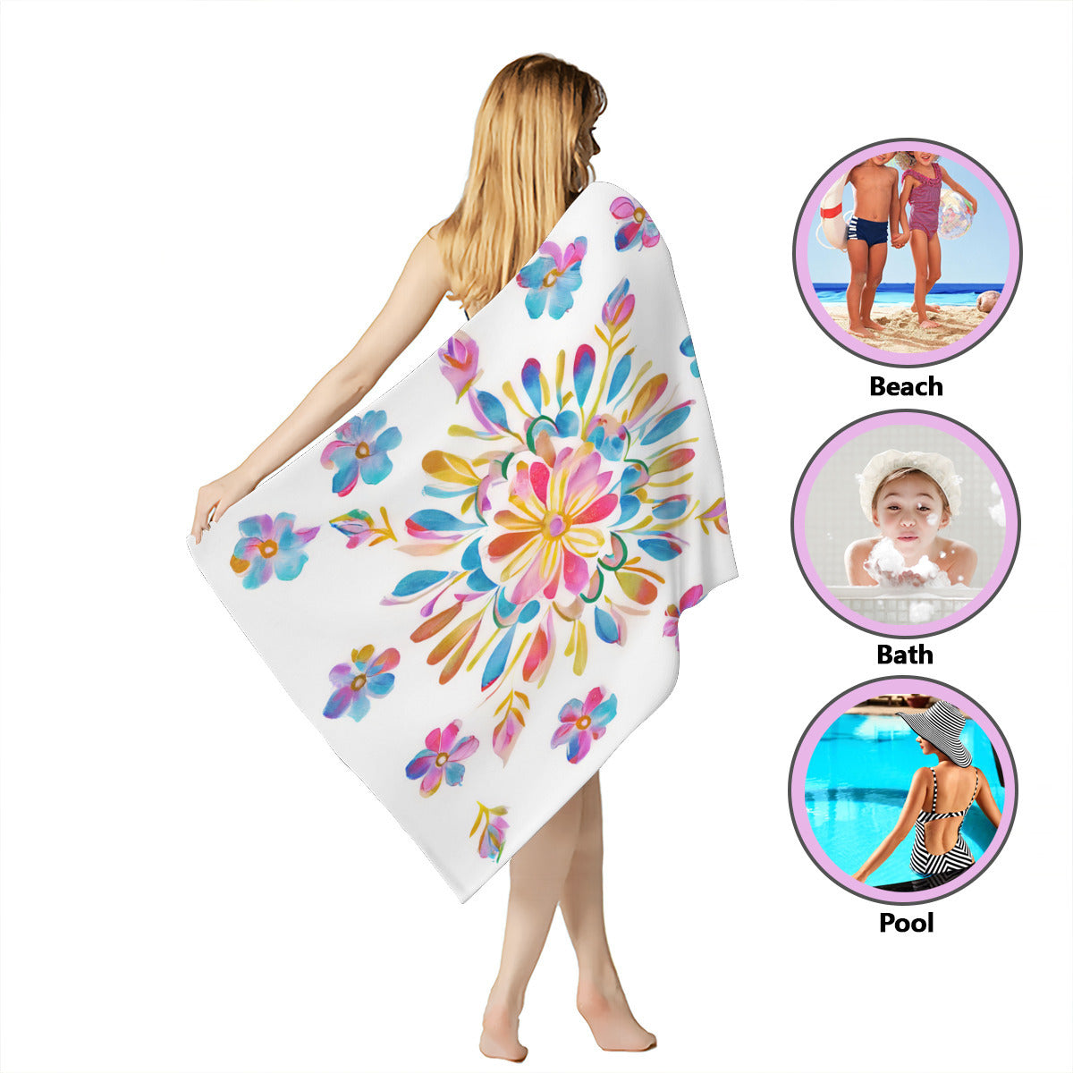 Beach towel 33×52inch｜Microfiber - 32- Spanish Designs