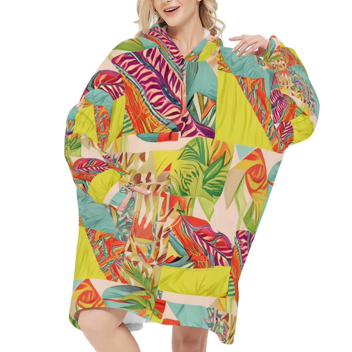 Sleeper Blanket Hoodie ｜Flannel - 12 - TROPICAL INSPIRED