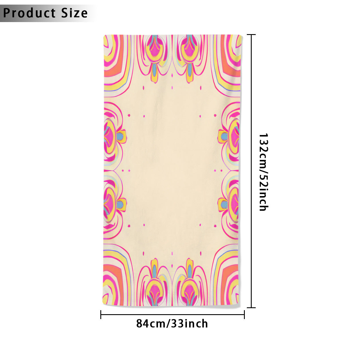 Beach towel 33×52inch｜Microfiber - 35- Spanish Designs