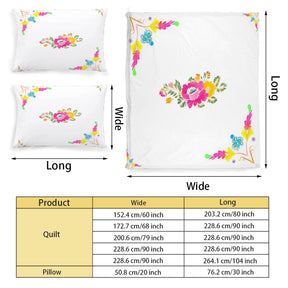 Multi Size Printed Duvet Cover Set (Double)｜Polyester - 46- Spanish Designs