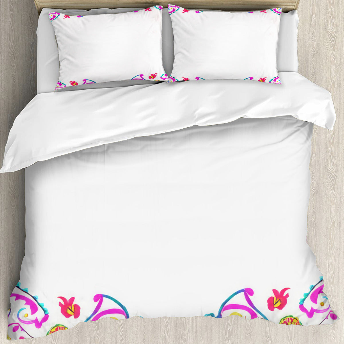 Multi Size Printed Duvet Cover Set (Double)｜Polyester - 53 - Spanish Designs