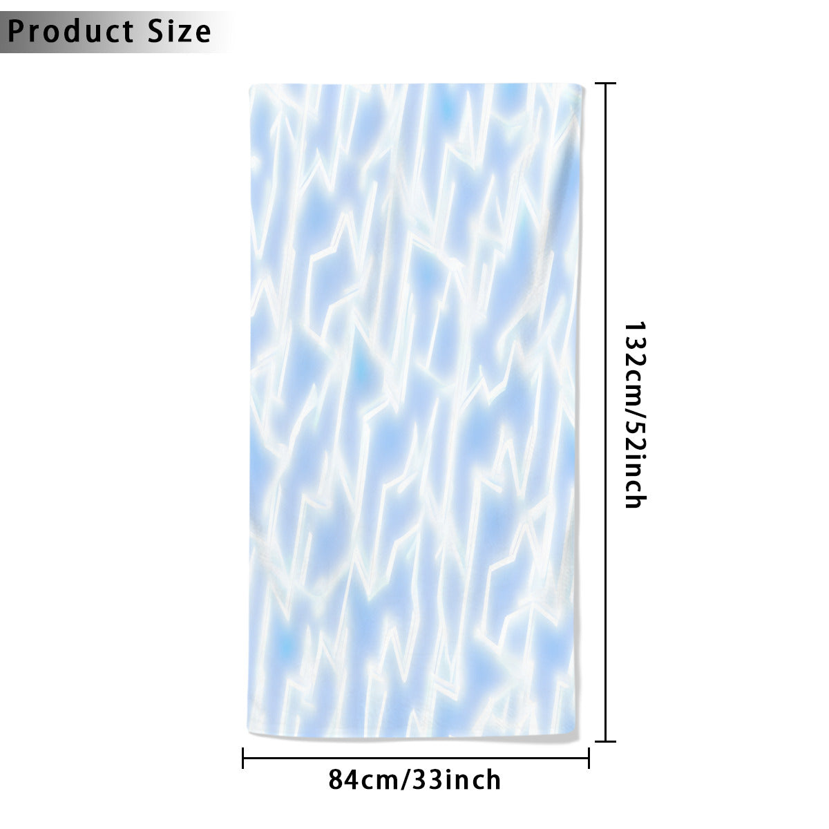 Beach towel 33×52inch｜Microfiber - 3 - Lightning Pattern