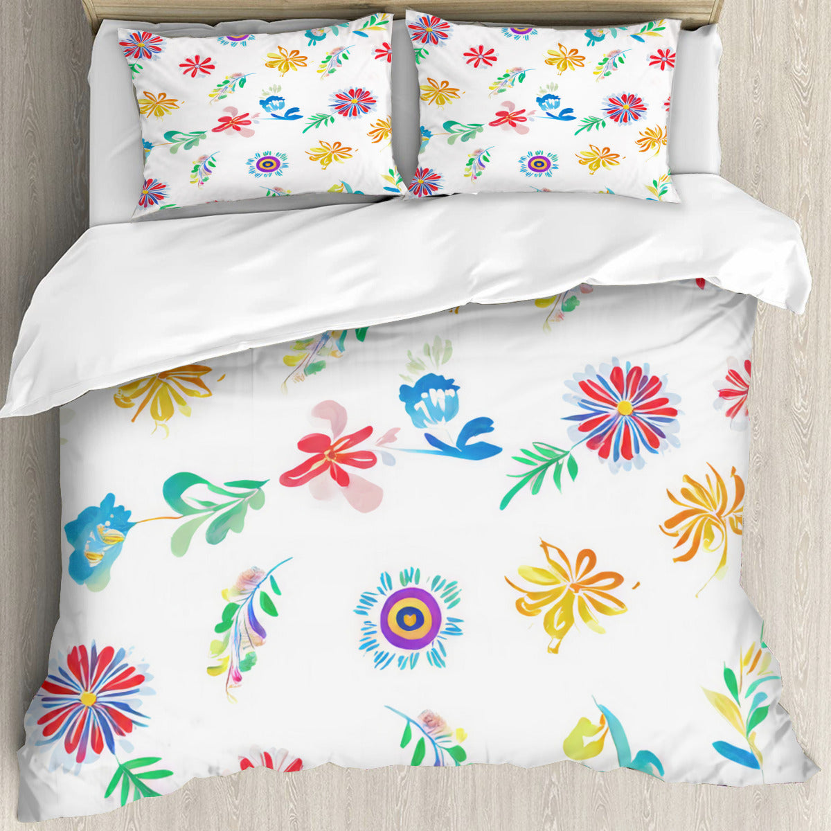 Multi Size Printed Duvet Cover Set (Double)｜Polyester - 41- Spanish Designs