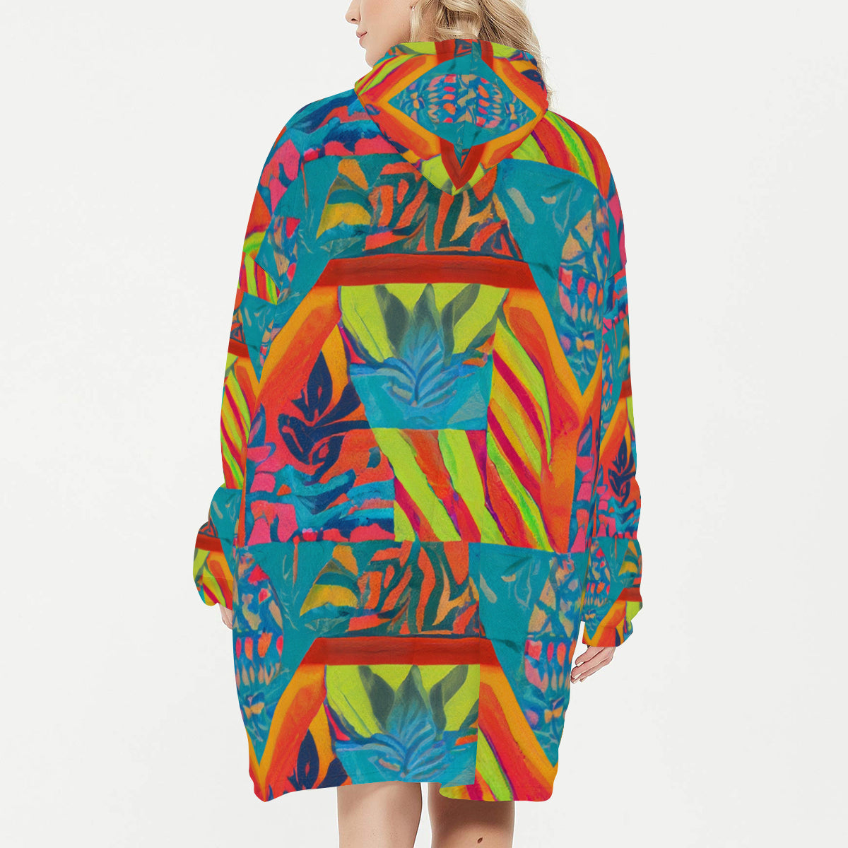 Sleeper Blanket Hoodie ｜Flannel - 15 - TROPICAL INSPIRED