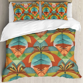 Multi Size Printed Duvet Cover Set (Double)｜Polyester - 29 - TROPICAL INSPIRED